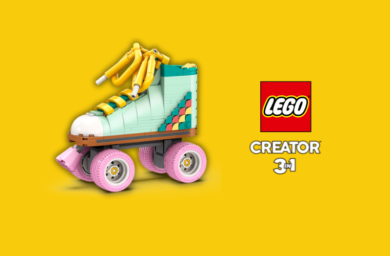 Ez a kép egy LEGO CRETATOR 3AZ1BEN sorozatból kirakott tigrist mutat be