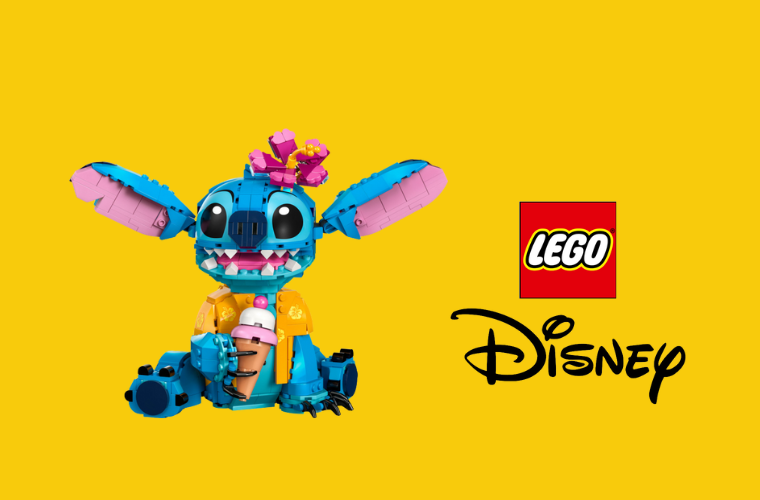 Ez a kép LEGO Disney sorozatbol ábrézol egy lány figurát es a logót