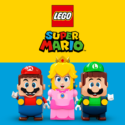 LEGO® Super Mario™: Mario, Luigi és Peach interaktív figurái, amelyek ikonikus kalandokat és szórakoztató építési élményeket nyújtanak a rajongóknak.