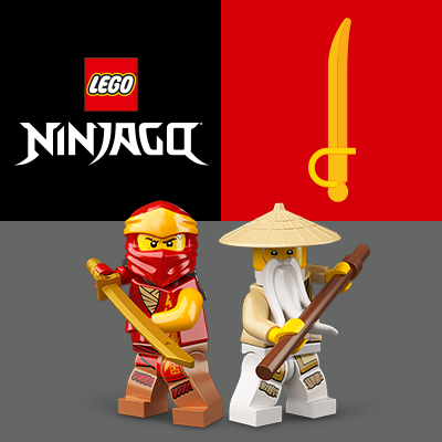 LEGO® NINJAGO: minifigurák, köztük Kai és Sensei Wu, fegyverekkel és kiegészítőkkel, hogy életre keltsd a nindzsák izgalmas világát