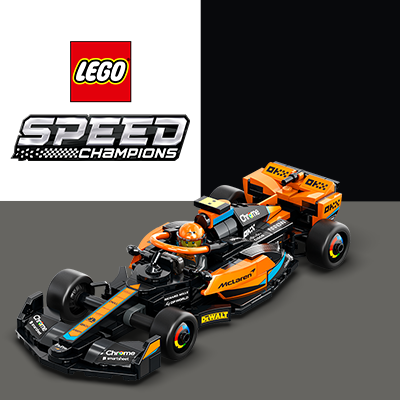 LEGO® Speed Champions: McLaren Forma-1 autómodell, amely valósághű részleteivel és ikonikus dizájnjával tökéletes választás az autórajongóknak.