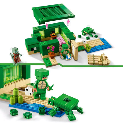 LEGO Minecraft A tengerparti teknősház 21254