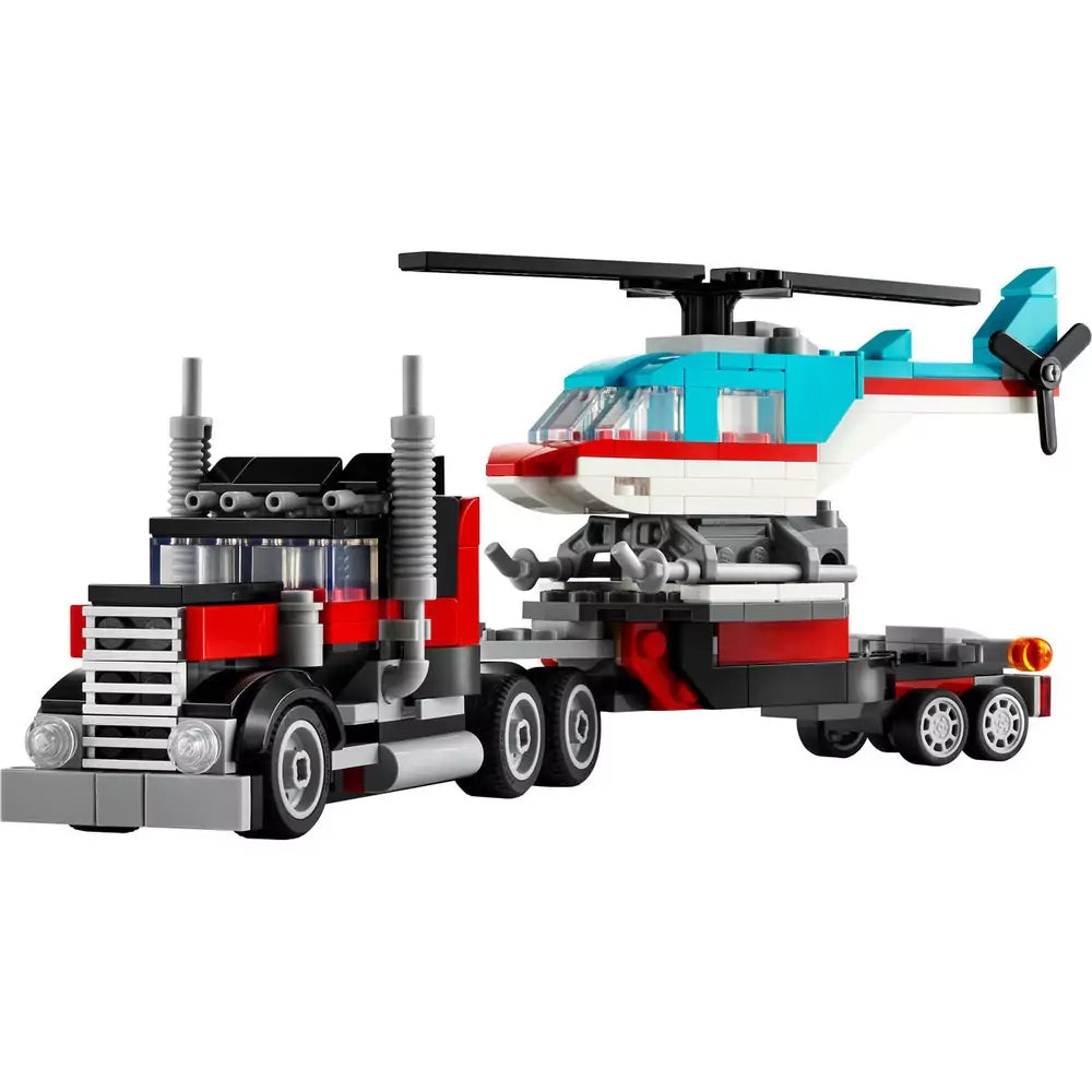 LEGO Creator Platós teherautó és helikopter 31146