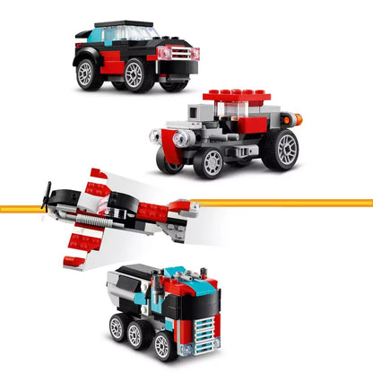 LEGO Creator Platós teherautó és helikopter 31146