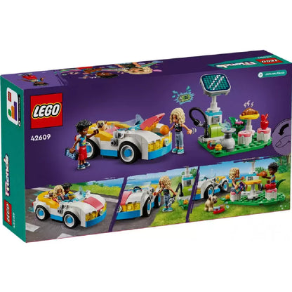 LEGO Friends Elektromos autó és töltőállomás 42609 doboza