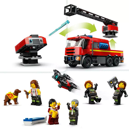 LEGO City Tűzoltóállomás és tűzoltóautó 60414