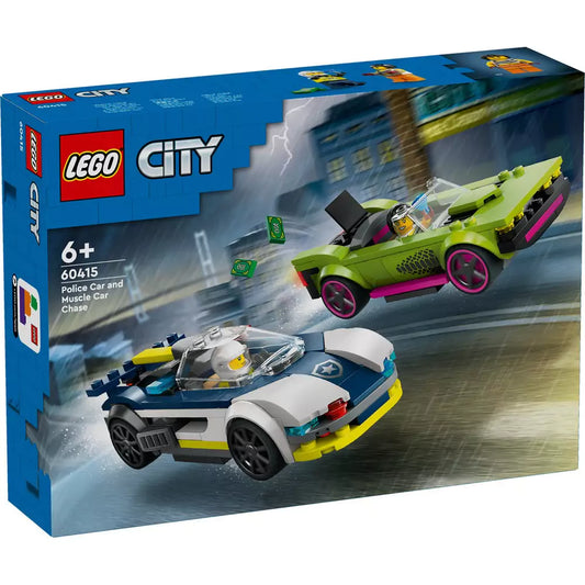 LEGO City Rendőrautó és sportkocsi hajsza 60415