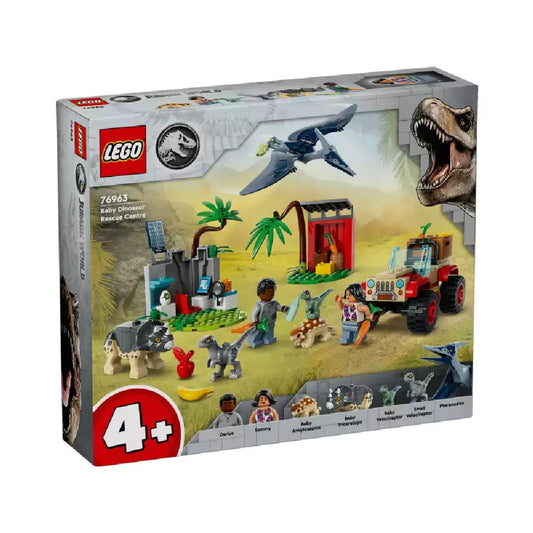 LEGO Jurassic World Kis dínók mentőközpont 76963 doboz