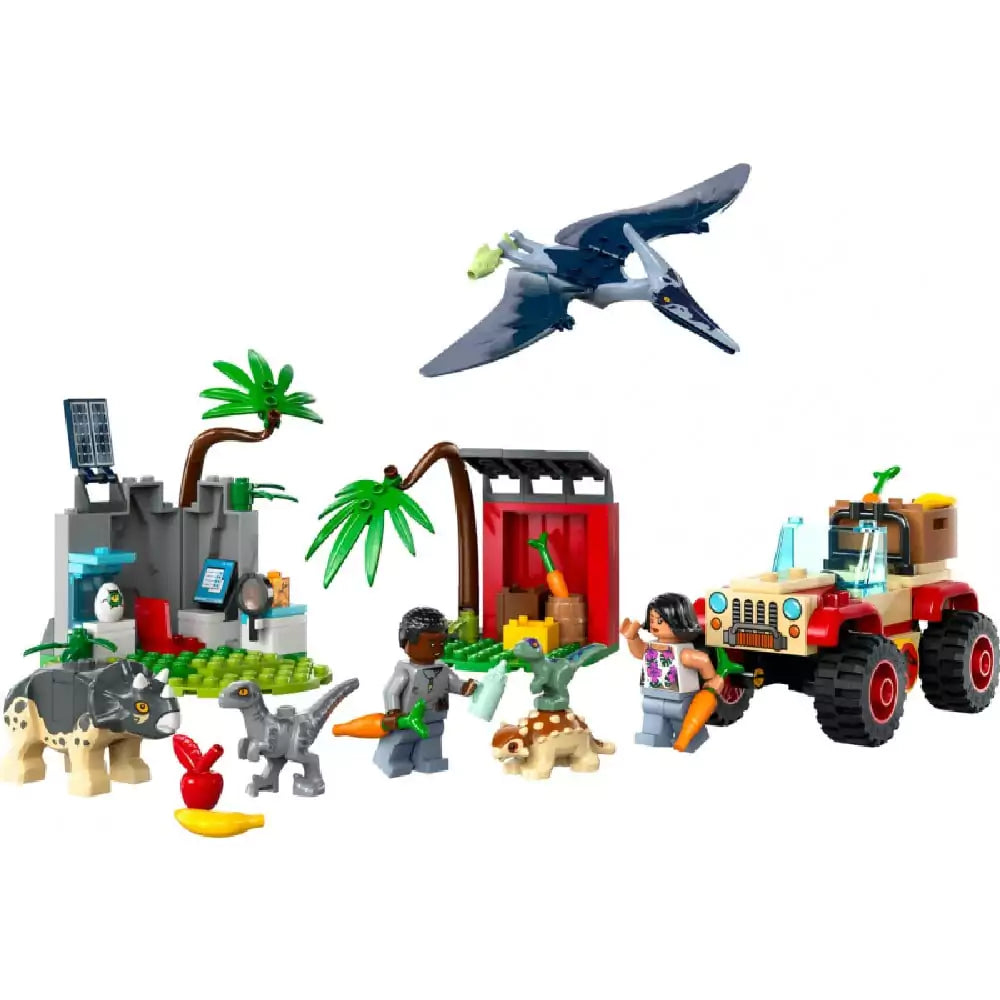 LEGO Jurassic World Kis dínók mentőközpont 76963 tartozékok
