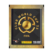 Fekete-arany színű Panini Club World Cup 25 matrica csomag, középen arany FIFA logóval és hivatalos licenc jelzéssel.