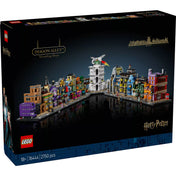 LEGO Harry Potter Az Abszol út varázslatos üzletei (76444): A dobozban a híres Abszol út LEGO modellje, részletgazdag és kiállítható varázslatos szett.