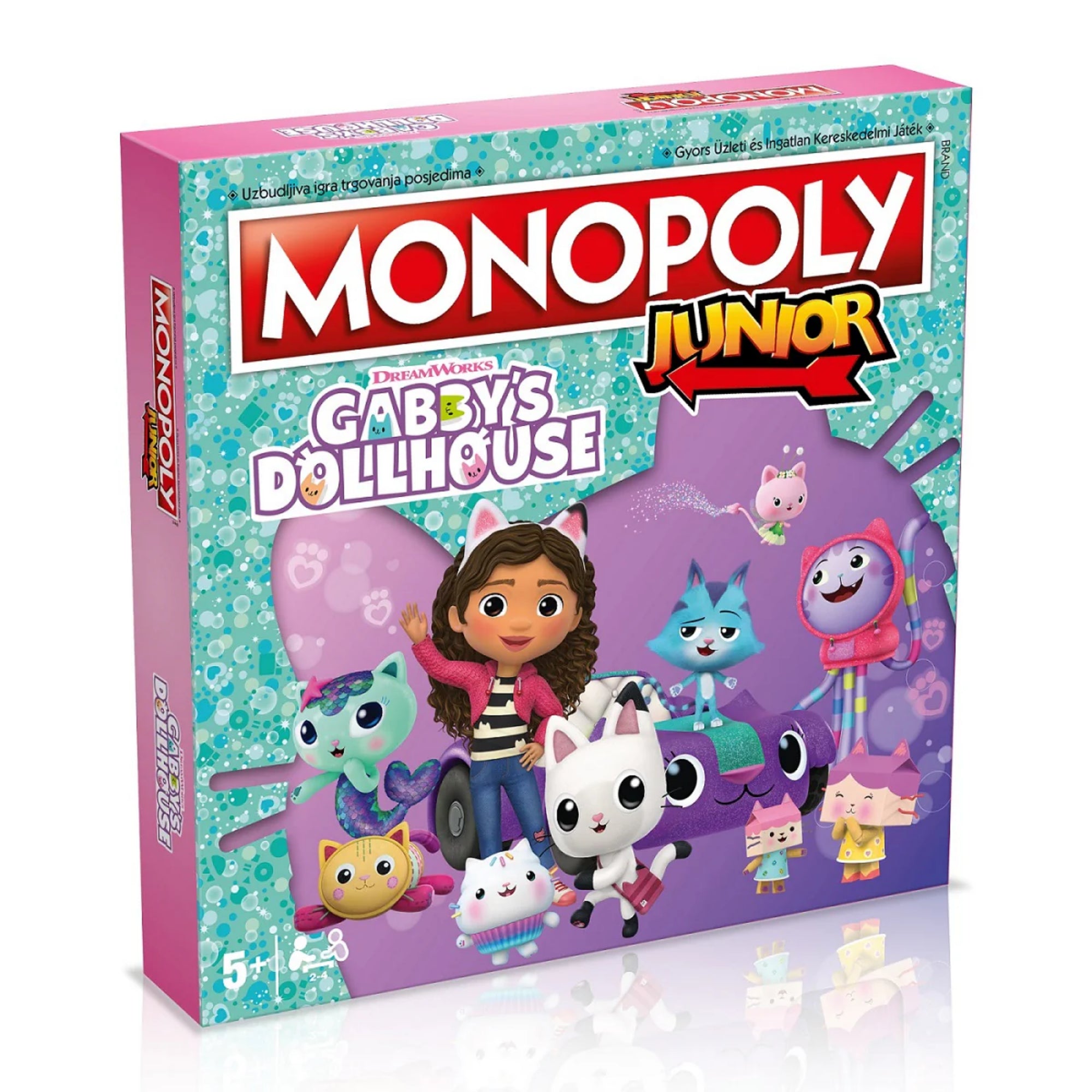 Monopoly Junior Gabi babaháza magyar nyelvű társasjáték szines dobozanak az elso helye
