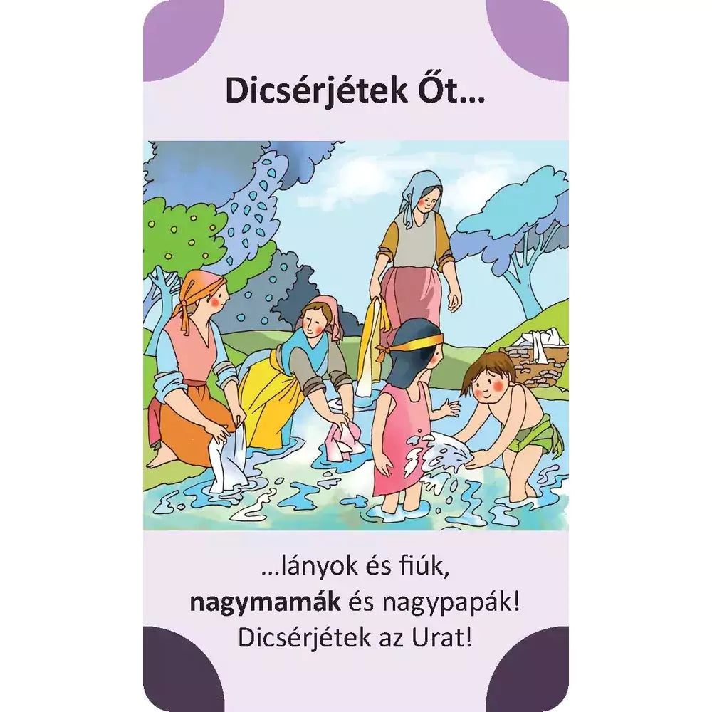 Dicsérjétek az Urat, kvartett játék magyar nyelvű társasjáték