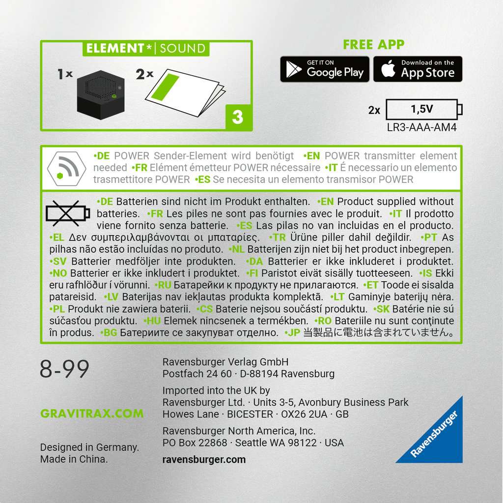 Gravitrax Power Sound kiegészítő készlet
