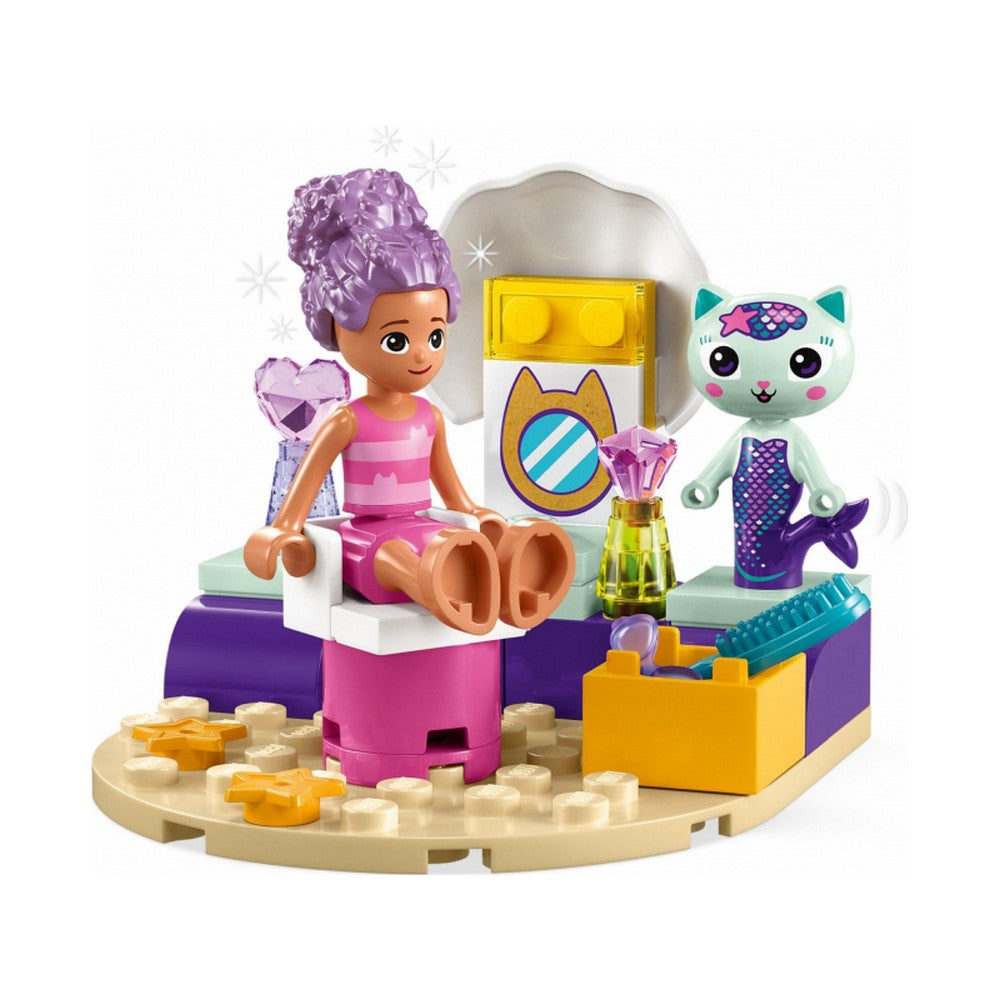 LEGO Gabby s Dollhouse Gabi és Szirénke hajója és szépségszalonja 10786 fodraszat