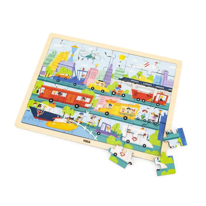 Város, 48 darabos Viga puzzle