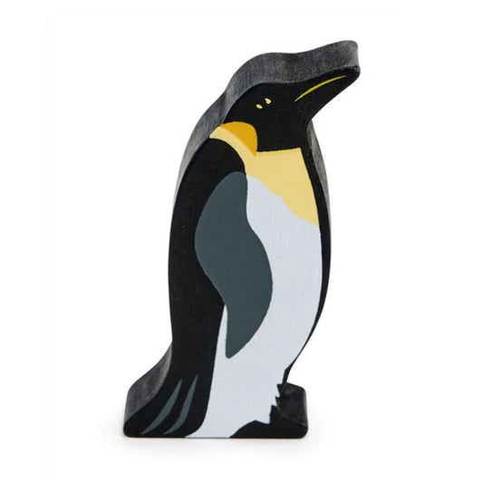 Királypingvin figura, prémium fából - King Penguin - TL4850