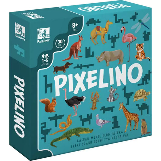 Pixelino társasjáték doboza