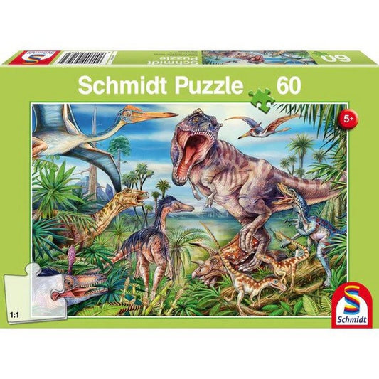 Puzzle Schmidt: A dinoszauruszok között, 60 darab