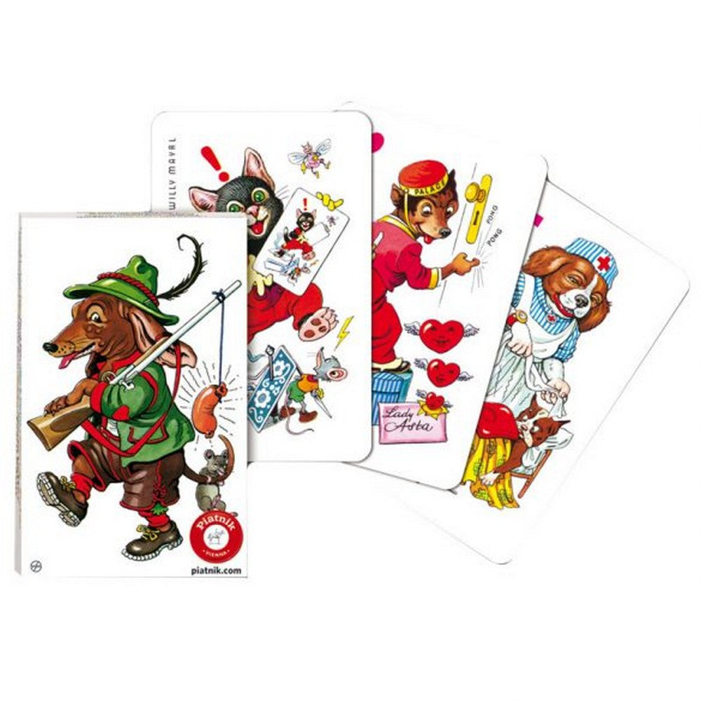 Fekete Péter kártya - Kutyák többnyelvű társasjáték