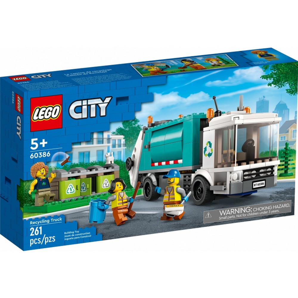 LEGO City Szelektív kukásautó 60386 261 darabos