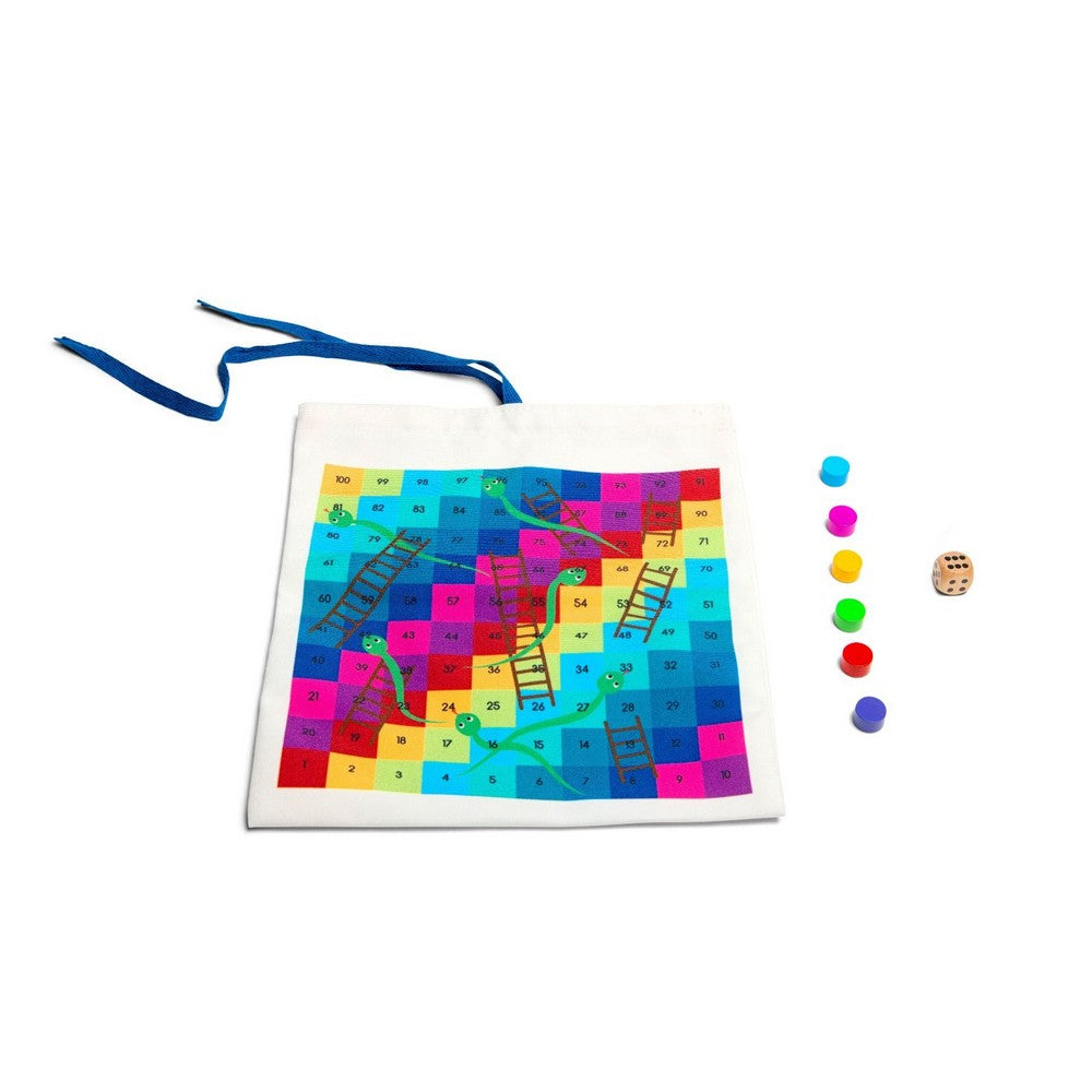 Utazójátékok: Kígyók és létrák / Ludo angol nyelvű társasjáték