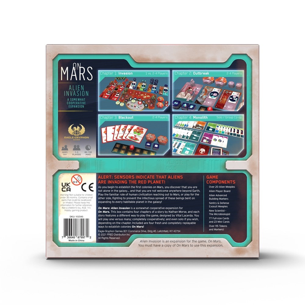 On Mars: Alien Invasion angol nyelvű kiegészítő