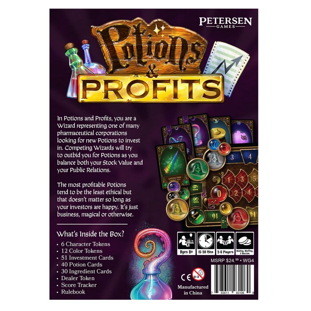 Potions and Profits, angol nyelvű társasjáték
