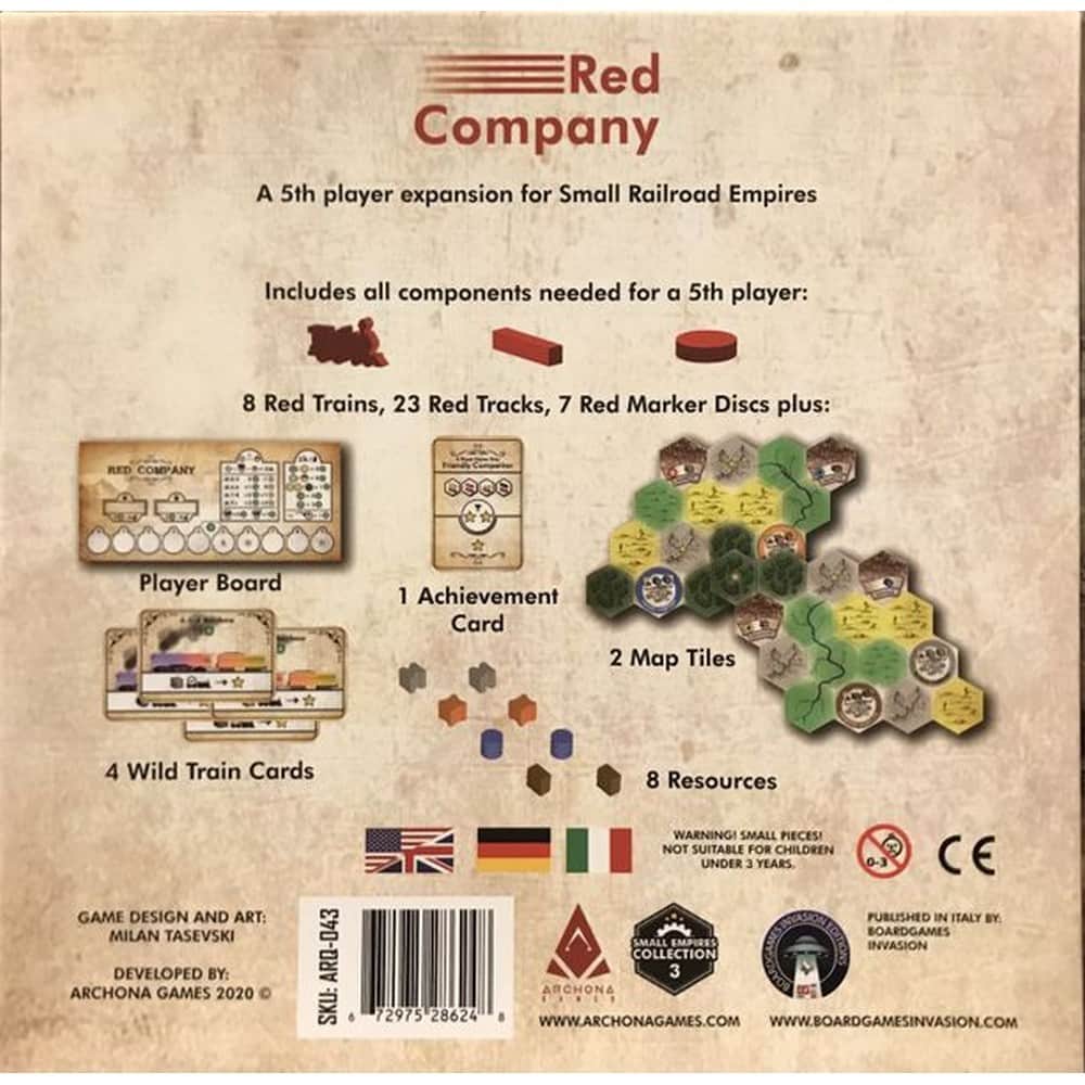 Small Railroad Empires: Red Company angol nyelvű társasjáték