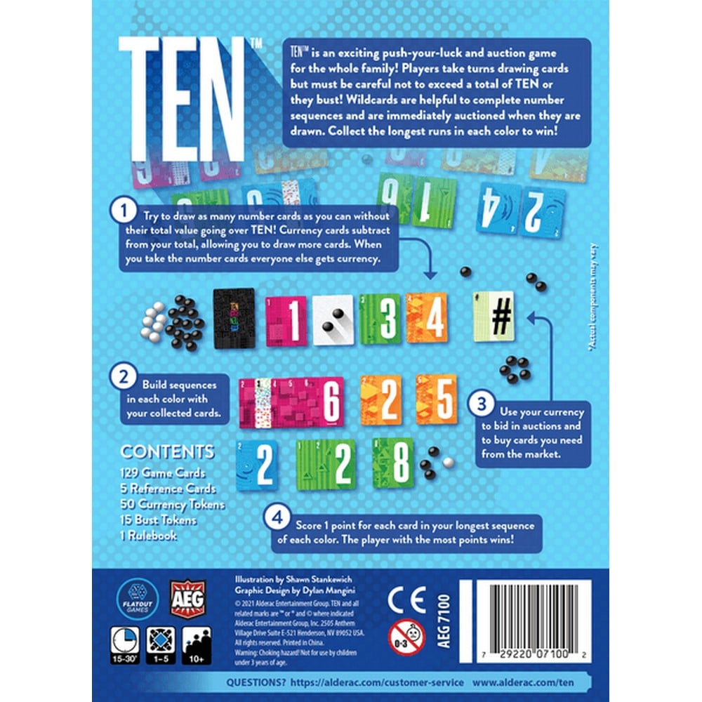 TEN - Angol nyelvű társasjáték