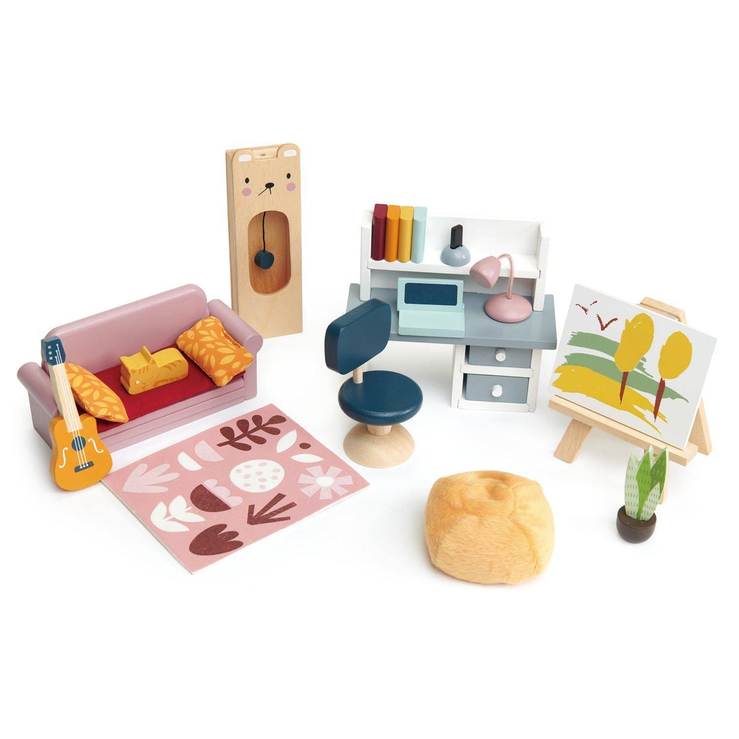 Babaház, prémium minőségű fából - 27 darab, baba nélkül - Tender Leaf Toys-Tender Leaf Toys-2-Játszma.ro - A maradandó élmények boltja