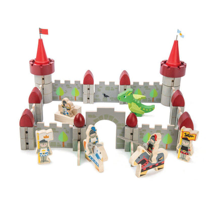 Sárkány kastélya, prémium minőségű fából - Dragon Castle - 59 darab - Tender Leaf Toys-Tender Leaf Toys-2-Játszma.ro - A maradandó élmények boltja