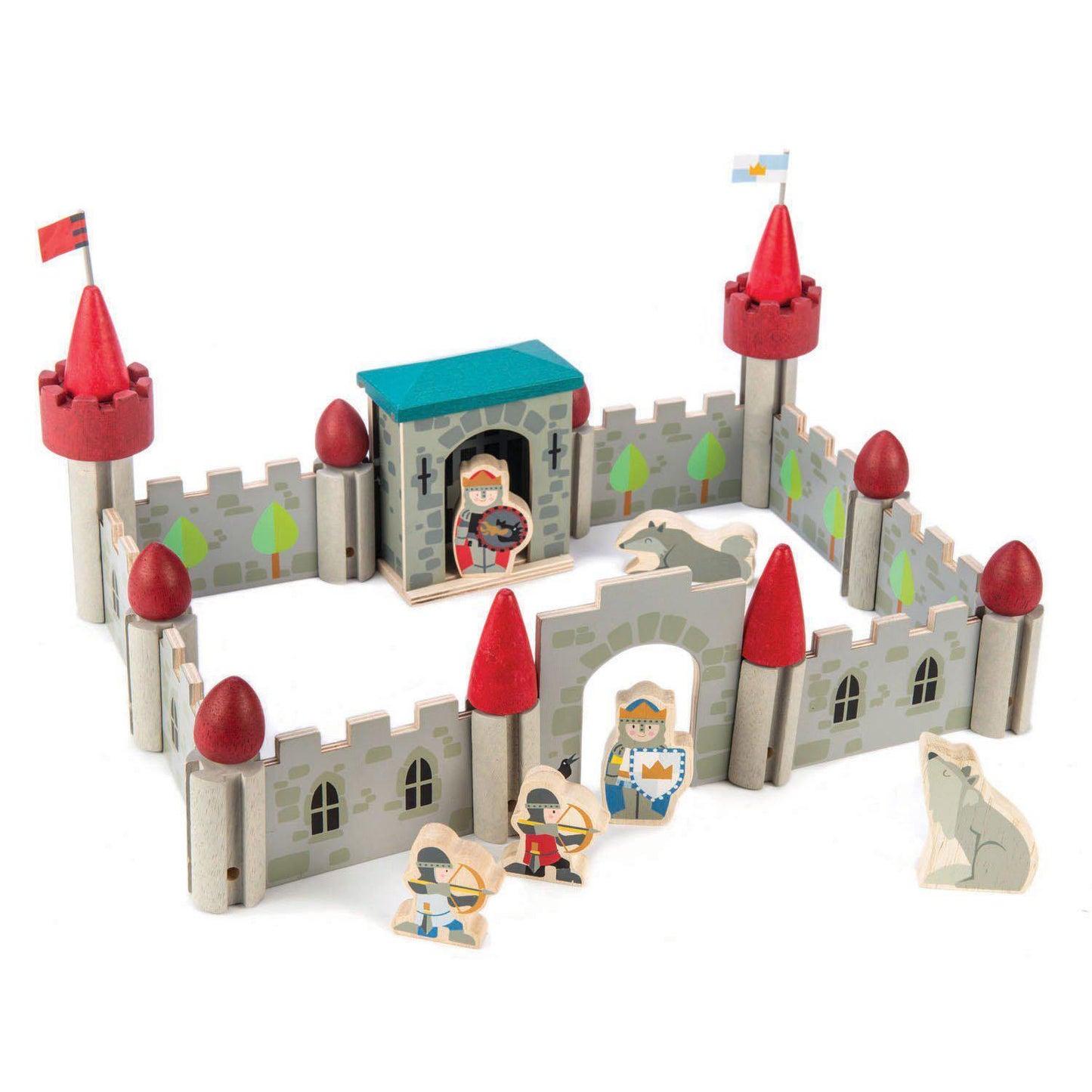 Farkasok kastélya, prémium minőségű fából -Wolf Castle - 40 darab -Tender Leaf Toys-Tender Leaf Toys-2-Játszma.ro - A maradandó élmények boltja