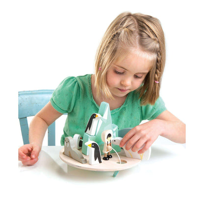 Úszó jéghegy, prémium minőségű fából - Balancing Polar Circle - 9 darab - Tender Leaf Toys-Tender Leaf Toys-3-Játszma.ro - A maradandó élmények boltja