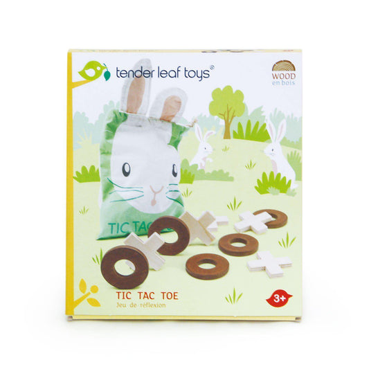 X és 0 logikai játék, prémium minőségű fából - Tic Tac Toe - 9 darab - Tender Leaf Toys-Tender Leaf Toys-1-Játszma.ro - A maradandó élmények boltja
