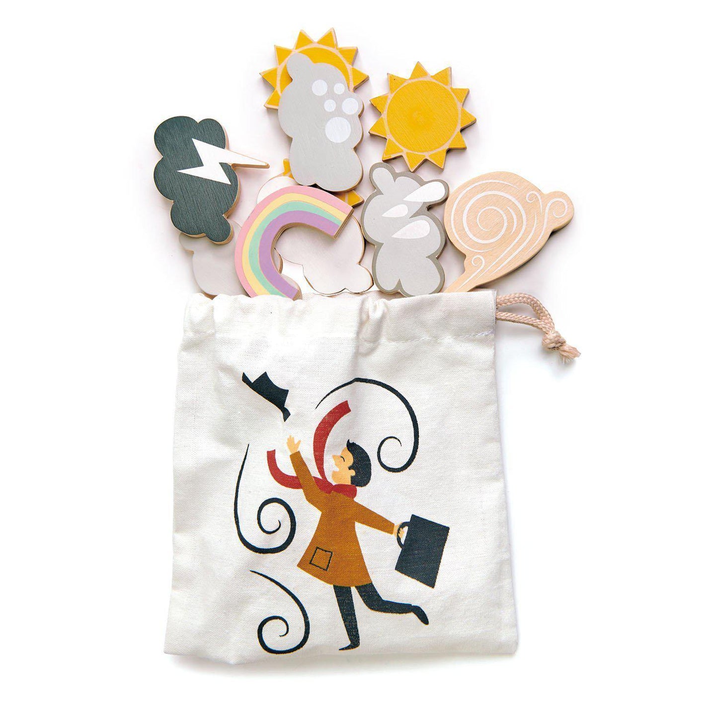 Oktató meteorológiai állomás, prémium minőségű fából - Weather Watch - 13 darab - Tender Leaf Toys-Tender Leaf Toys-4-Játszma.ro - A maradandó élmények boltja