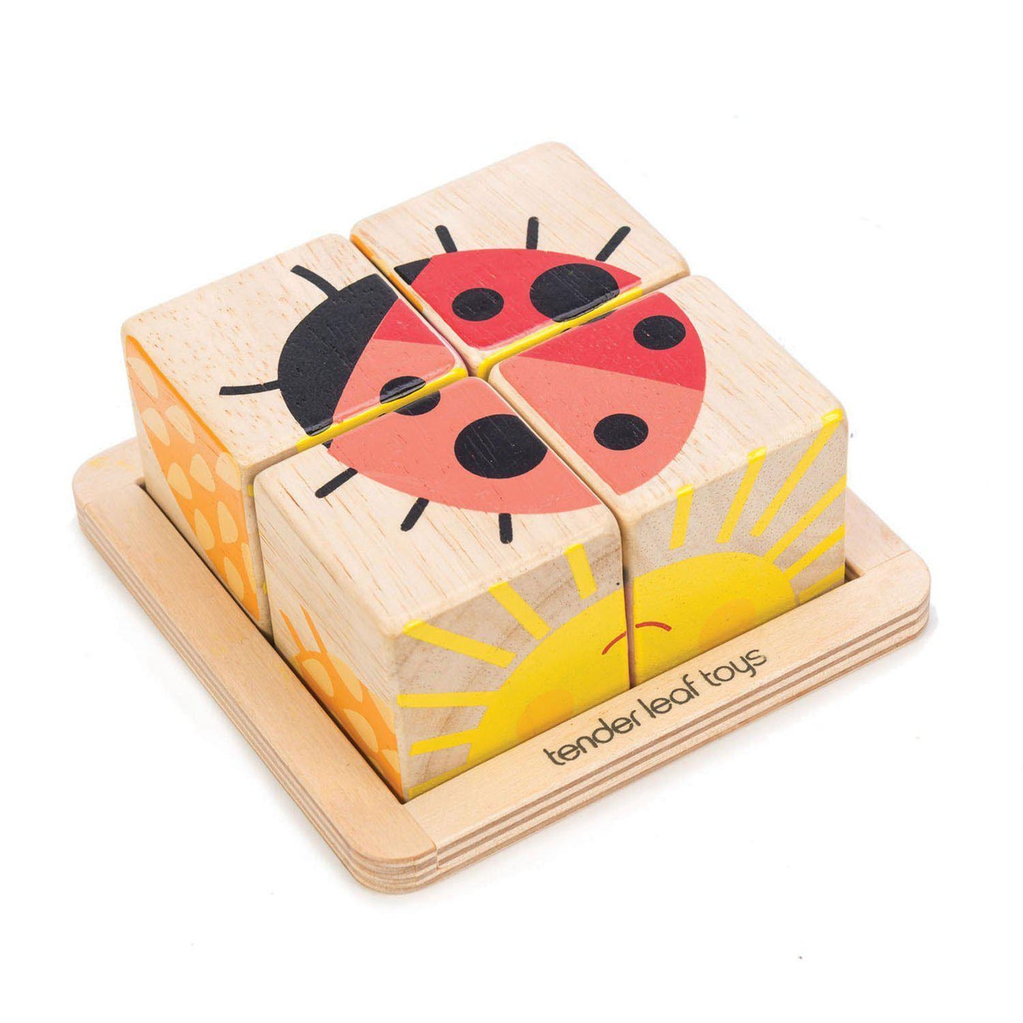 Oktató illusztrált kockák, prémium minőségű fából - Baby Blocks - 5 darab - Tender Leaf Toys-Tender Leaf Toys-2-Játszma.ro - A maradandó élmények boltja