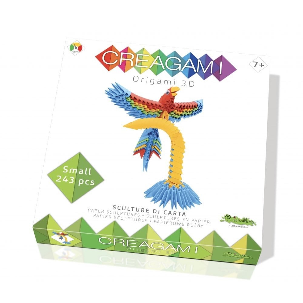 Creagami - 3D origami készlet, Papagáj