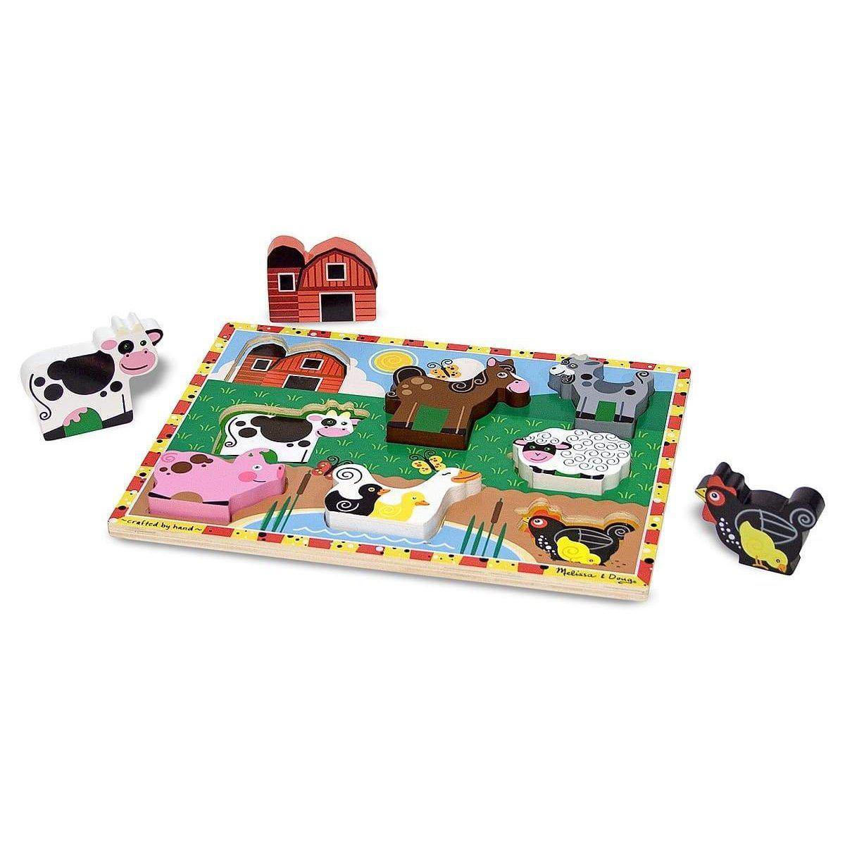 Melissa & Doug Könnyen megfogható puzzle, farm-Melissa&Doug-2-Játszma.ro - A maradandó élmények boltja