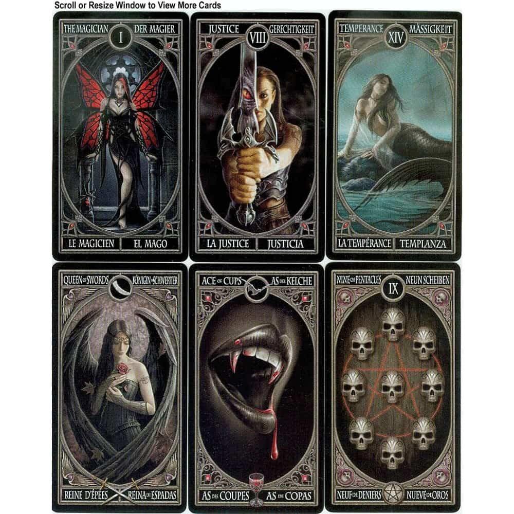 Tarot Gothic Anne Stokes-Magic Hub-2-Játszma.ro - A maradandó élmények boltja