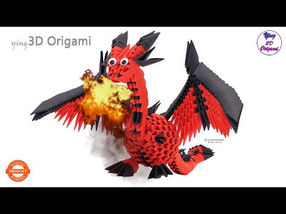 Creagami - 3D origami készlet, Sárkány
