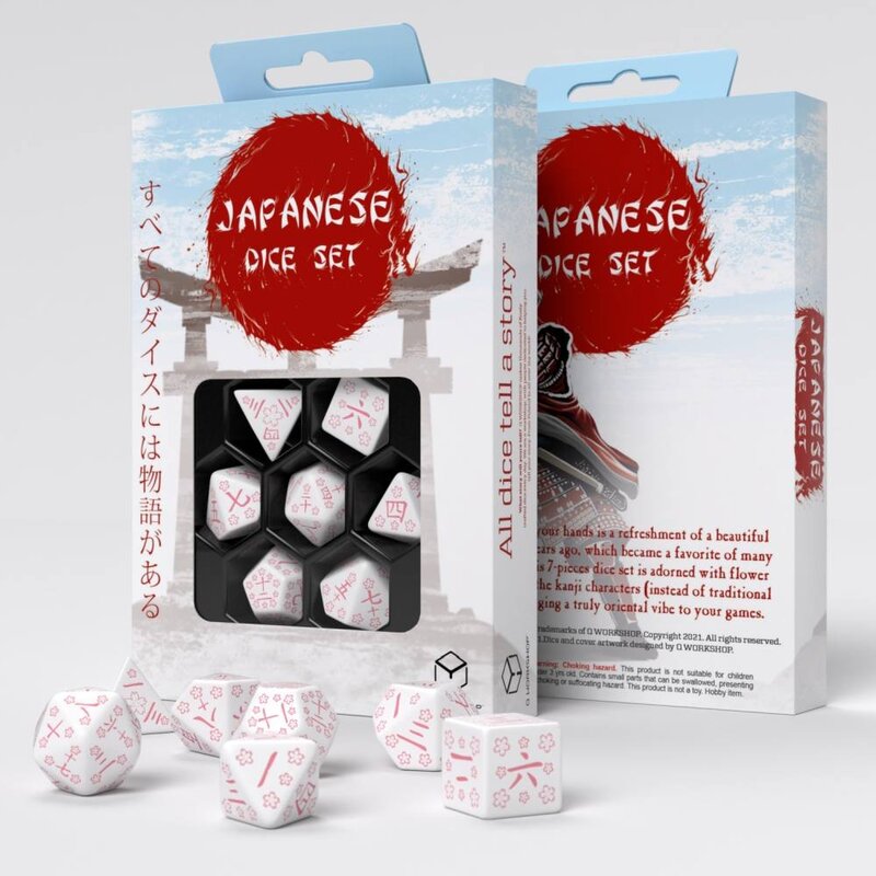 Japanese Dice Set - Cherry Blossom Petals