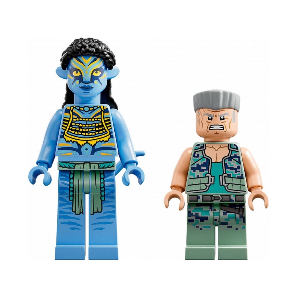 LEGO Avatar Neytiri és Thanator az AMP Suit-os Quaritch ellen 75571