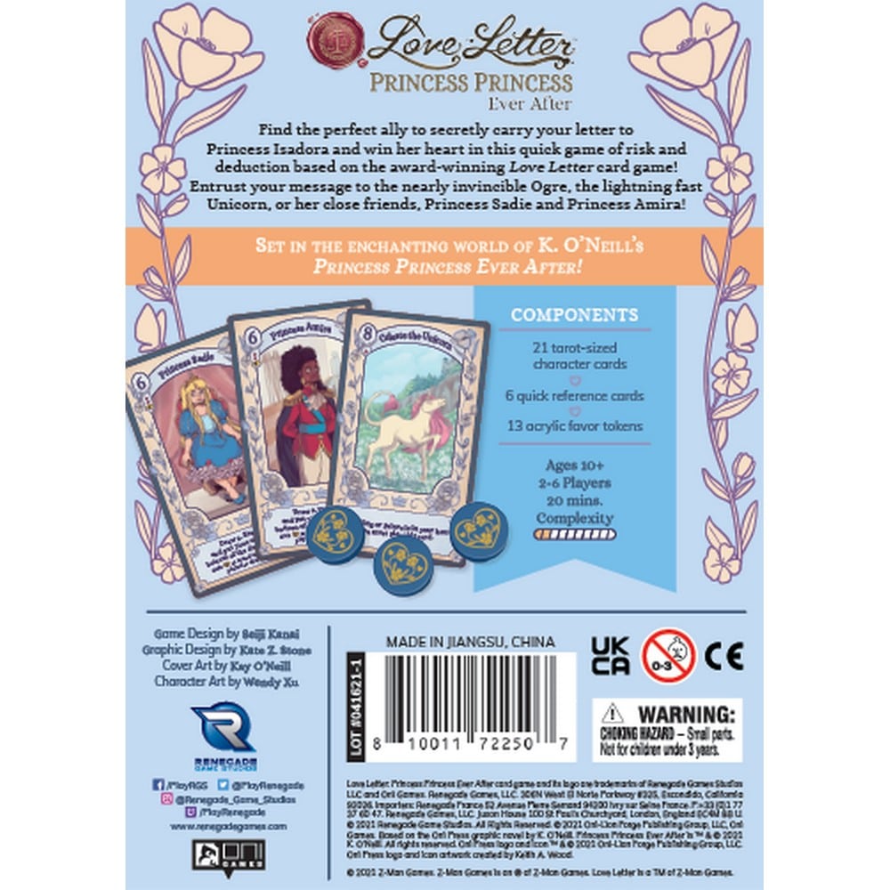 Love Letter: Princess Princess Ever After -Angol nyelvű társasjáték