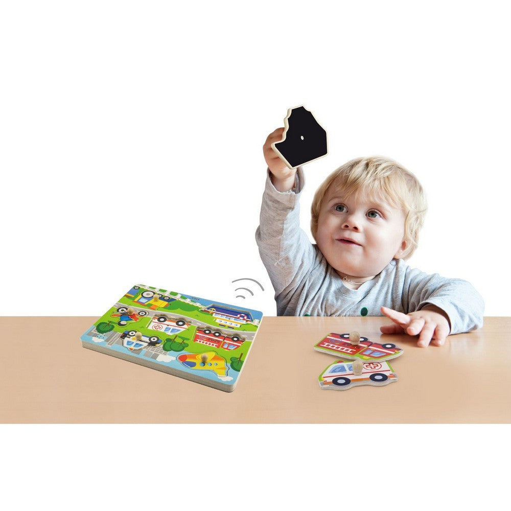 Hangos 7 darabos Puzzle - közlekedési eszközök, Viga