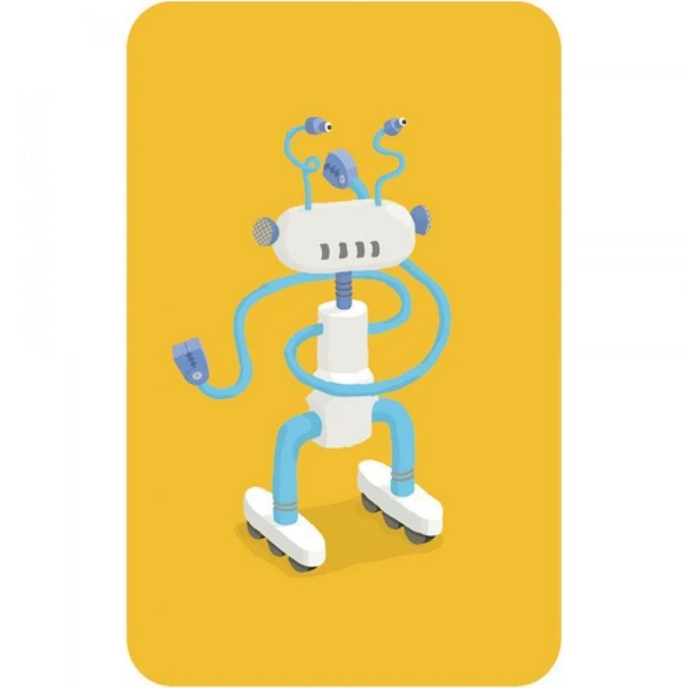 Djeco Mini Travel Stori - roboto abrazolo kartya, jatek resze