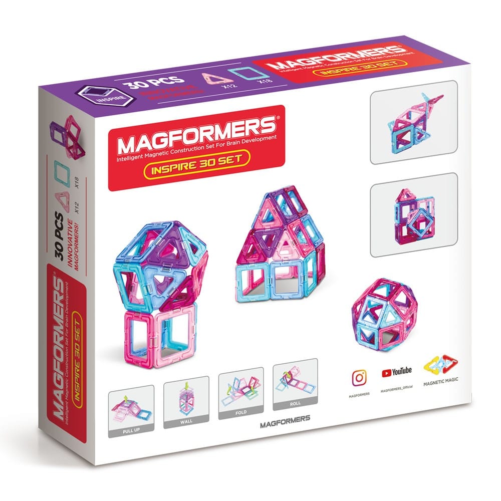 Magformers mágneses építőjáték Inspire Set - 30 darabos készlet