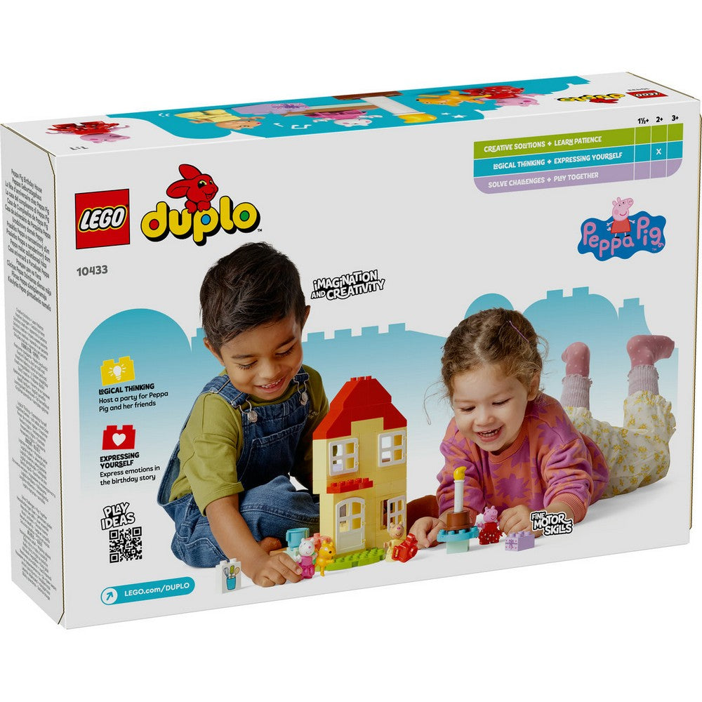 LEGO DUPLO Peppa malac születésnapi háza 10433 doboz hata