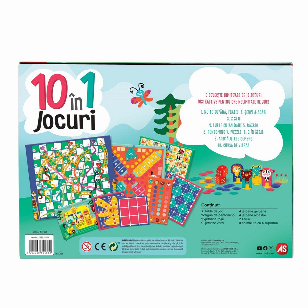 Set 10 Jocuri In 1  - román nyelvű társasjáték