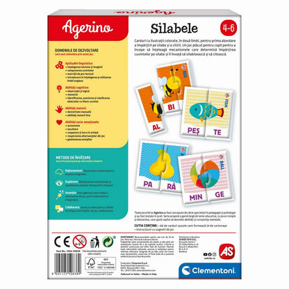 Silabele - Puzzle educativ Agerino - verso ambalaj